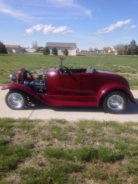 1931 black cherry Ford Model A Convertible