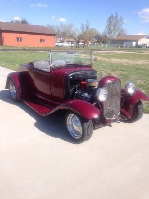 1931 black cherry Ford Model A Convertible