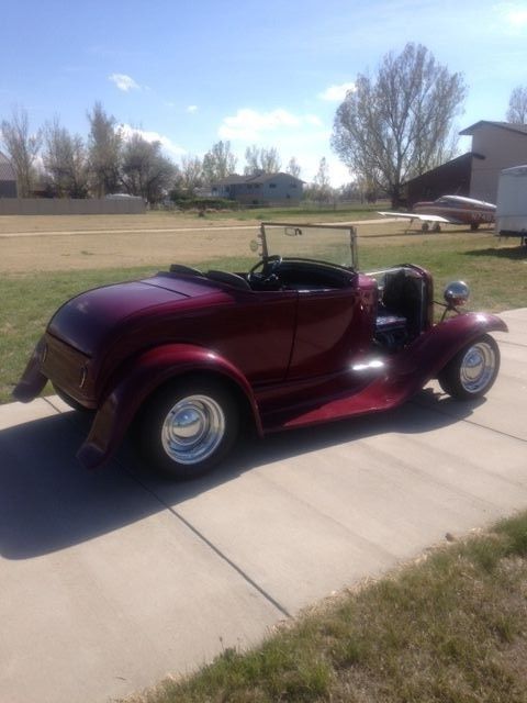 1931 black cherry Ford Model A Convertible