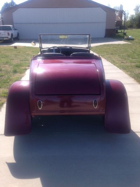 1931 black cherry Ford Model A Convertible