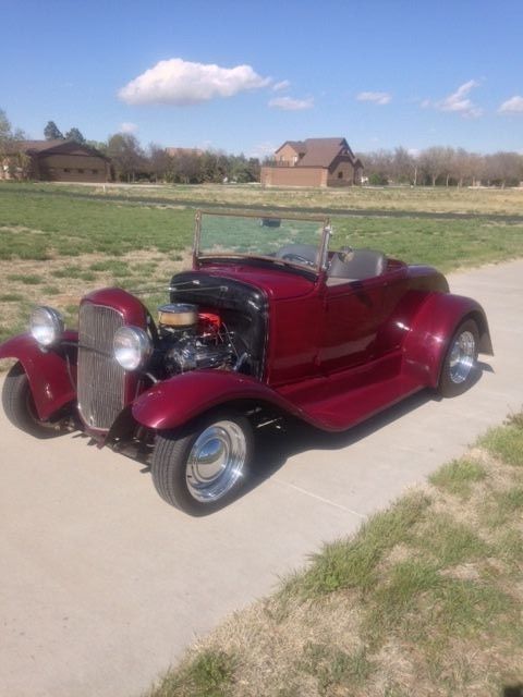 1931 black cherry Ford Model A Convertible