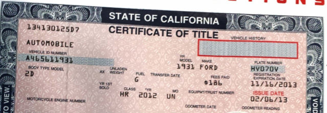 1931 Black Ford Model A Convertible