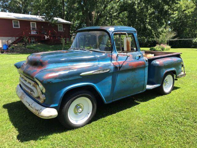 1957 Blue Chevrolet Other Pickups BIG WINDOW CAB
