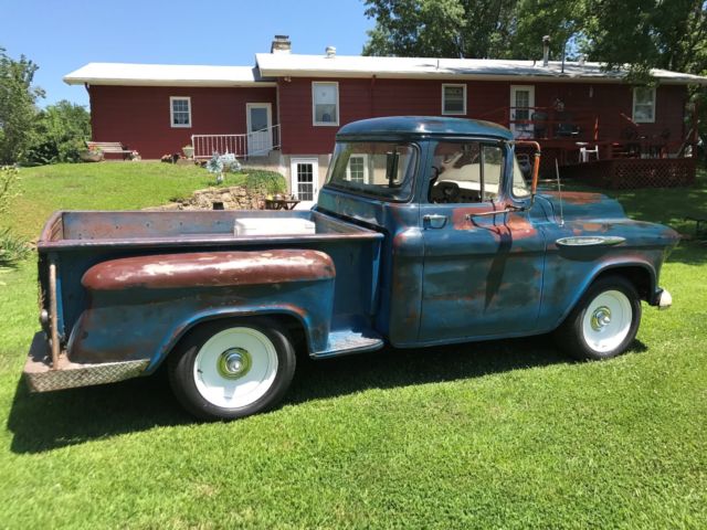 1957 Blue Chevrolet Other Pickups BIG WINDOW CAB