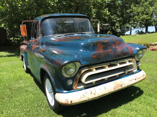1957 Blue Chevrolet Other Pickups BIG WINDOW CAB