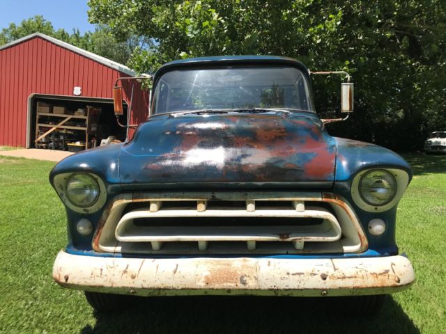 1957 Blue Chevrolet Other Pickups BIG WINDOW CAB