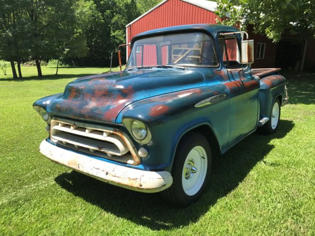 1957 Blue Chevrolet Other Pickups BIG WINDOW CAB