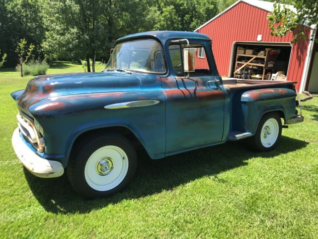 1957 Blue Chevrolet Other Pickups BIG WINDOW CAB