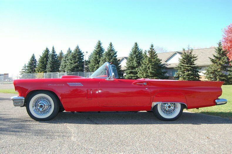 1957 Red Ford Thunderbird Convertible