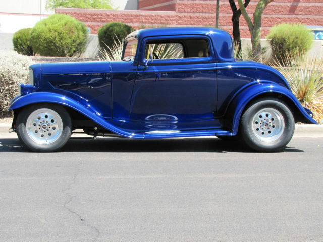 1932 Coblat Pearl Metallic Ford 3 Window Coupe, Full Fendered Coupe