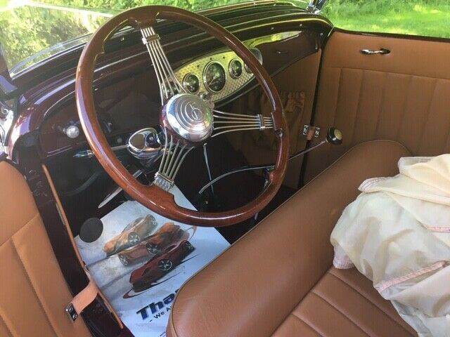 1932 MAROON/BLACK Ford Other Pickups ROADSTER PICKUP