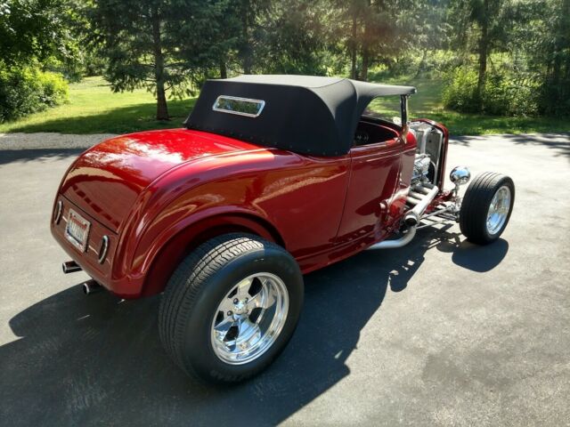 1932 Red Ford 32 Ford Roadster Highboy Convertible
