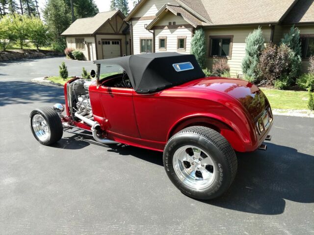 1932 Red Ford 32 Ford Roadster Highboy Convertible