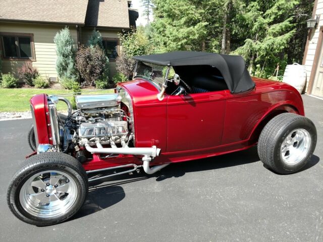 1932 Red Ford 32 Ford Roadster Highboy Convertible
