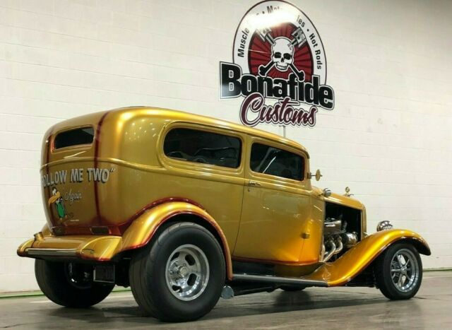 1932 Gold and Maroon Ford Sedan Sedan