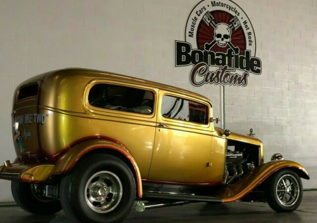 1932 Gold and Maroon Ford Sedan Sedan