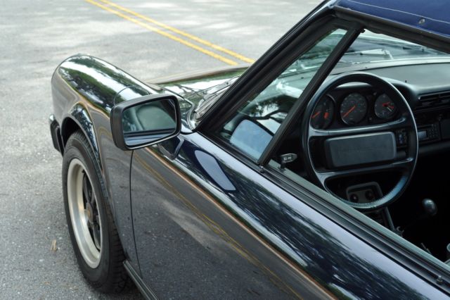 1987 Blue Porsche 911 Convertible
