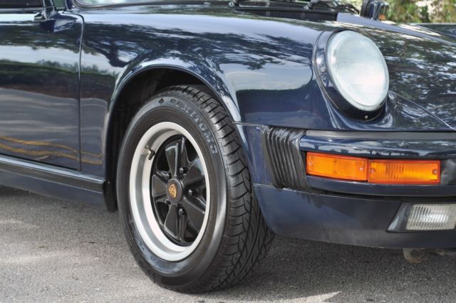 1987 Blue Porsche 911 Convertible