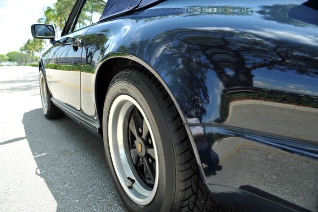 1987 Blue Porsche 911 Convertible