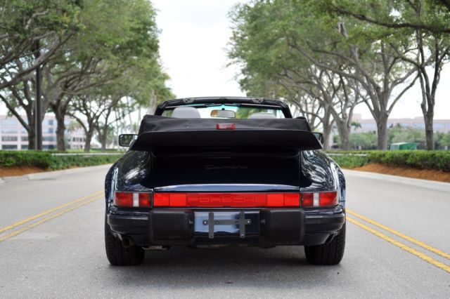 1987 Blue Porsche 911 Convertible