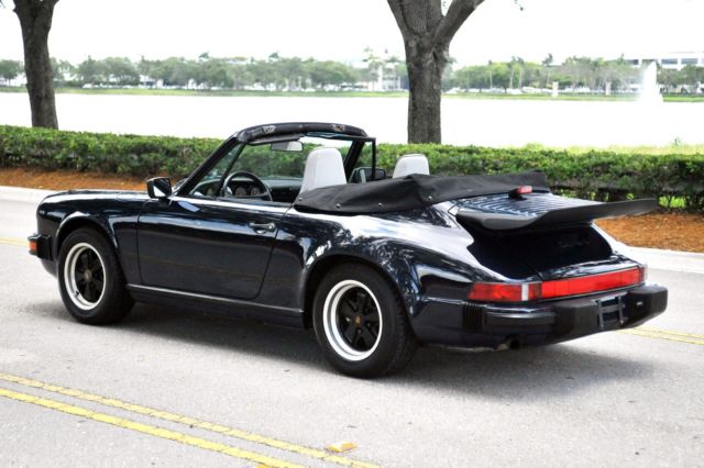 1987 Blue Porsche 911 Convertible