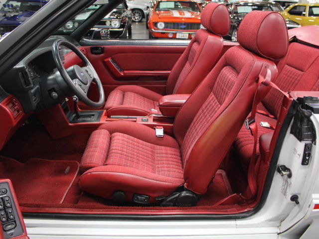 1989 White Ford Mustang Convertible