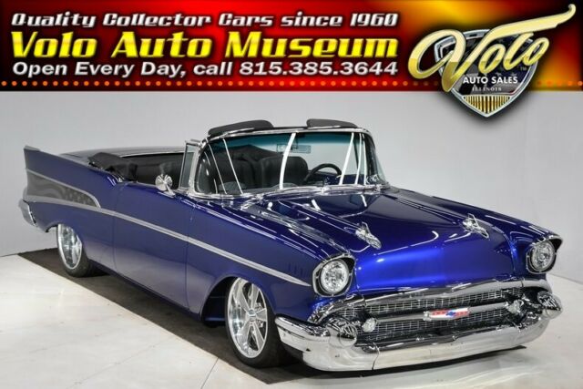 1957 Blue Chevrolet Bel Air/150/210 Convertible