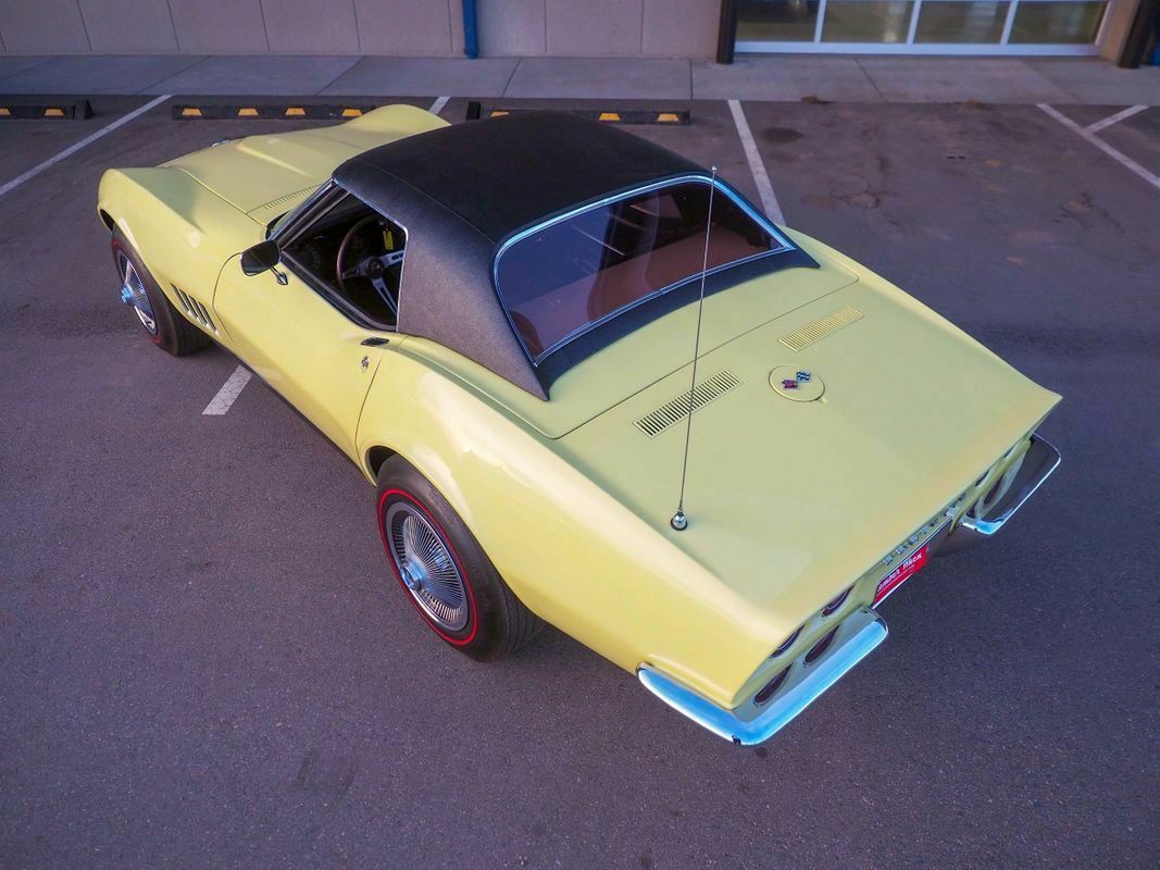 1968 Yellow Chevrolet Corvette --