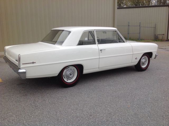1966 White Chevrolet Nova Sedan