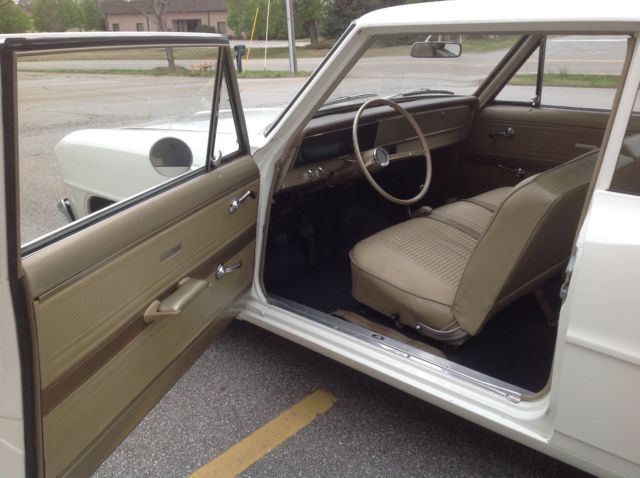 1966 White Chevrolet Nova Sedan