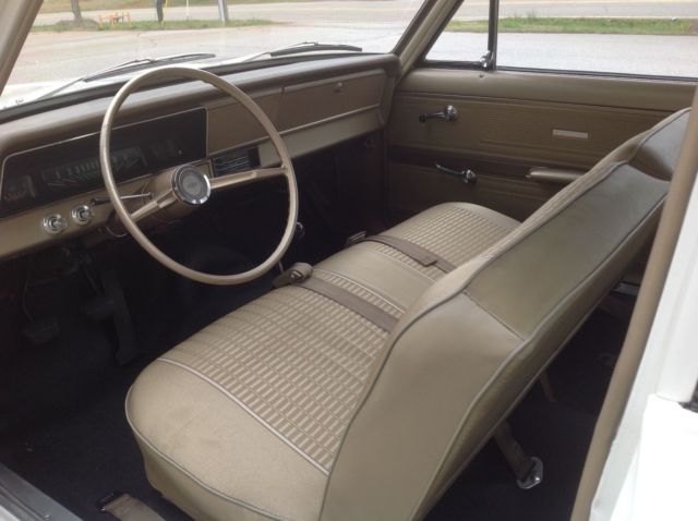 1966 White Chevrolet Nova Sedan