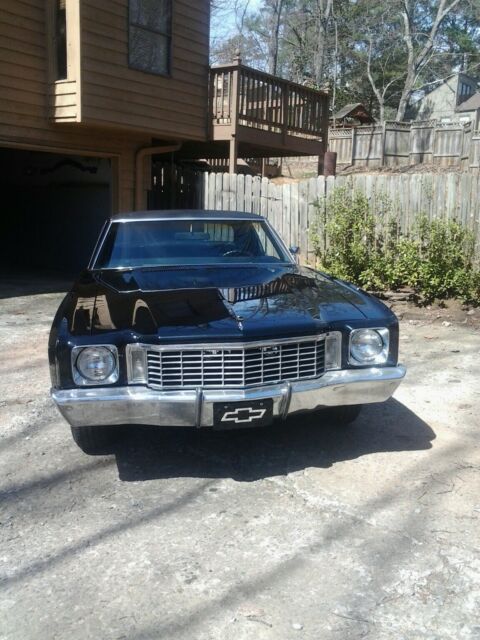 1972 Black Chevrolet Monte Carlo Coupe