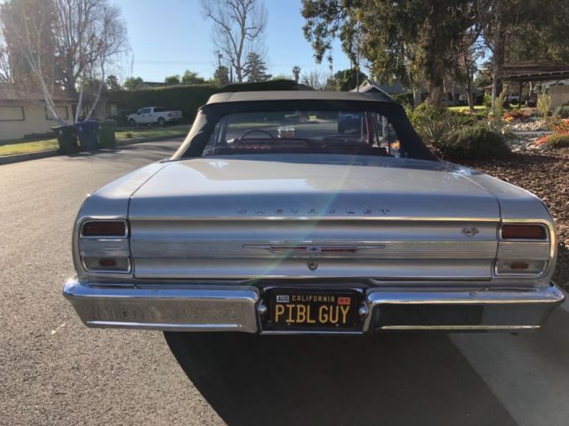 1964 Silver Chevrolet Chevelle Convertible