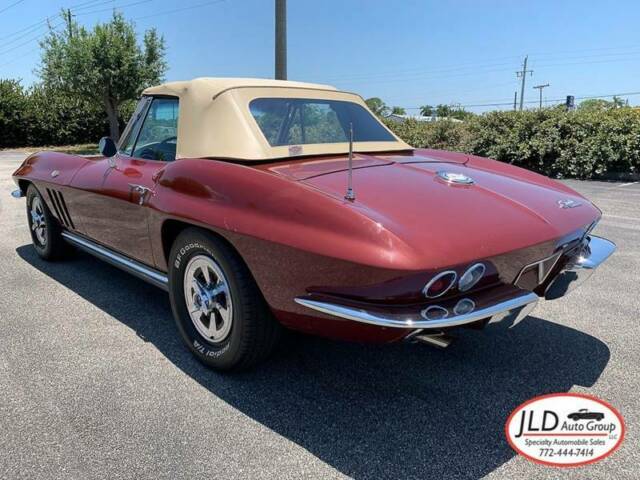 1965 Maroon Chevrolet Corvette Convertible