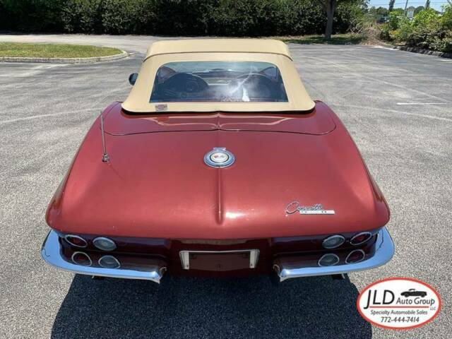 1965 Maroon Chevrolet Corvette Convertible