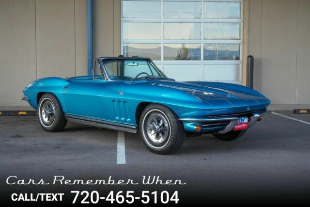 1965 Blue Chevrolet Corvette --