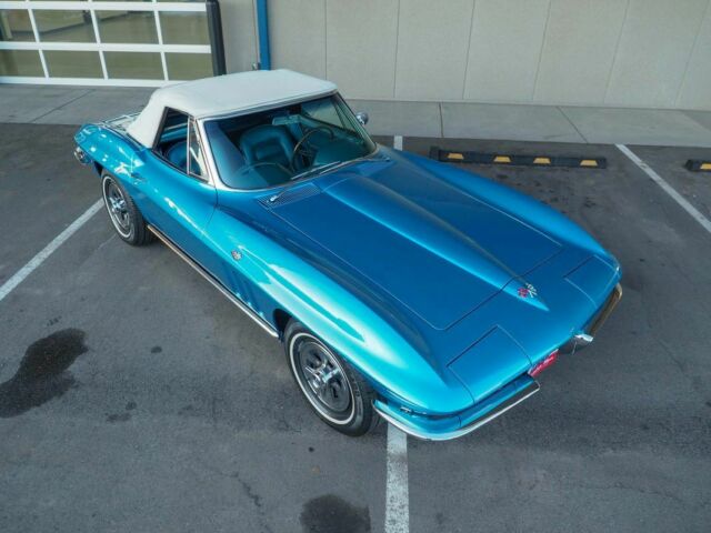 1965 Blue Chevrolet Corvette --