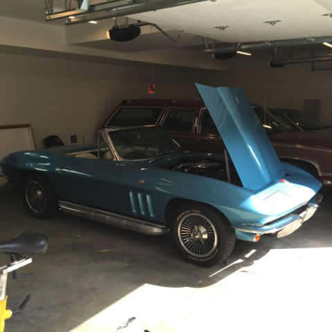 1965 Blue Chevrolet Corvette Convertible