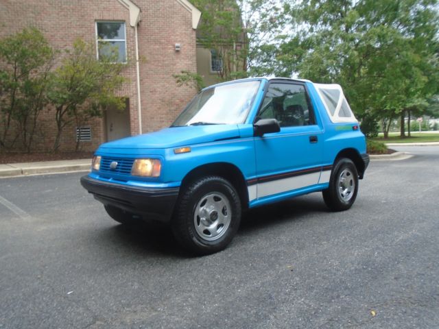1991 Blue Chevrolet Tracker Convertible