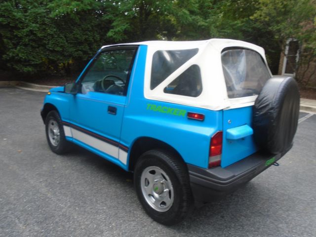 1991 Blue Chevrolet Tracker Convertible