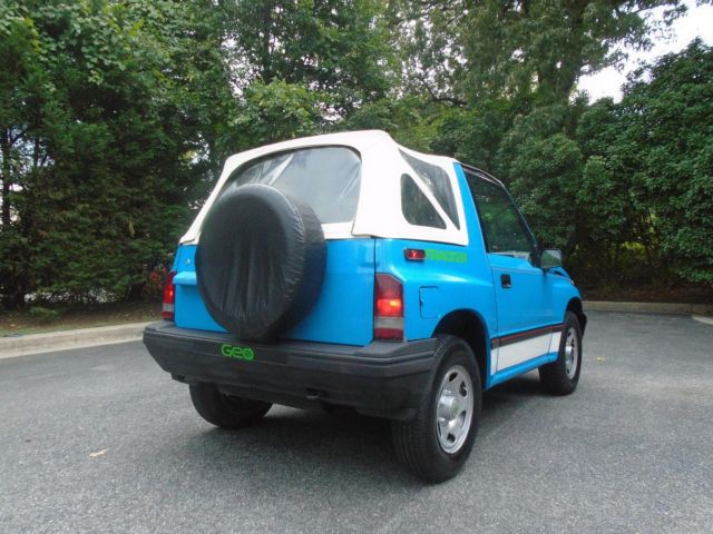 1991 Blue Chevrolet Tracker Convertible