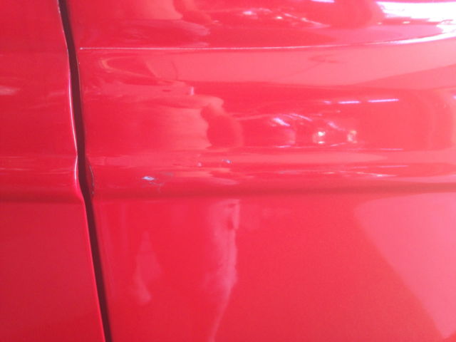 1934 Red Ford Other 3-window coupe chopped