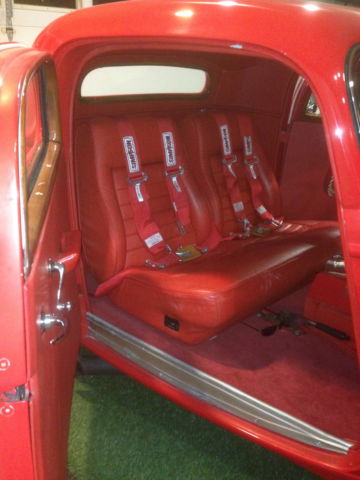 1934 Red Ford Other 3-window coupe chopped