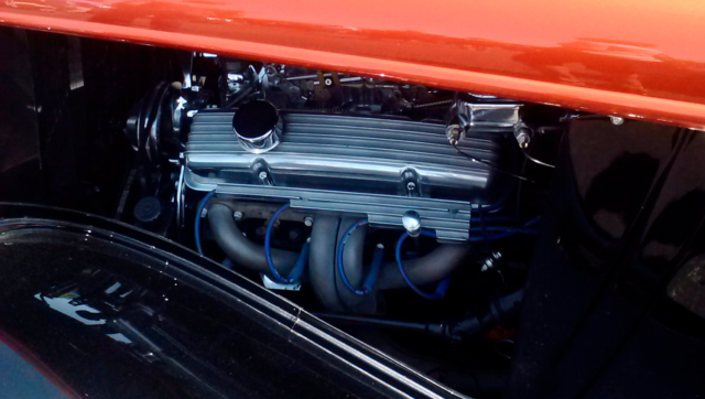 1934 Mango Tango/Black Ford 3-Window Coupe Coupe