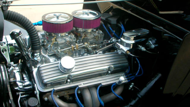 1934 Mango Tango/Black Ford 3-Window Coupe Coupe