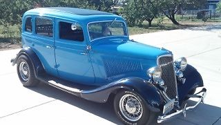 1934 Blue Ford 4 dr.  sedan 4 door sedan