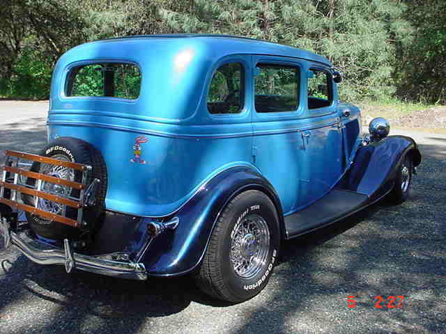 1934 Blue Ford 4 dr.  sedan 4 door sedan