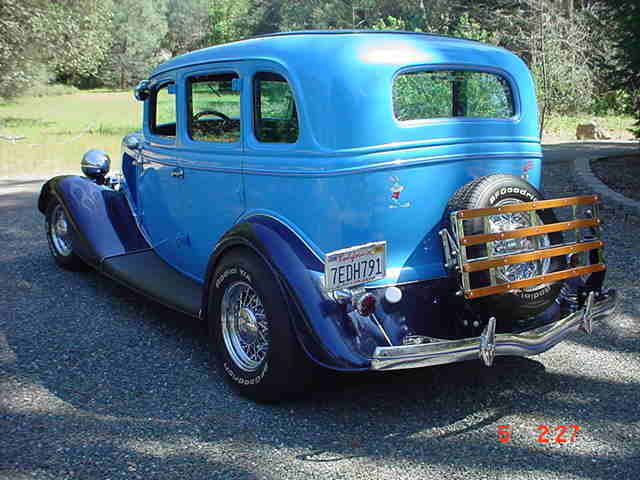 1934 Blue Ford 4 dr.  sedan 4 door sedan