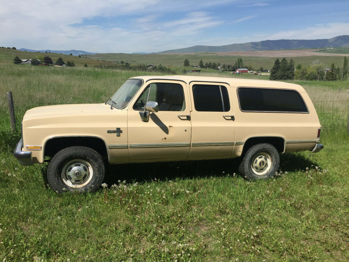 1985 Tan Chevrolet Suburban SUV