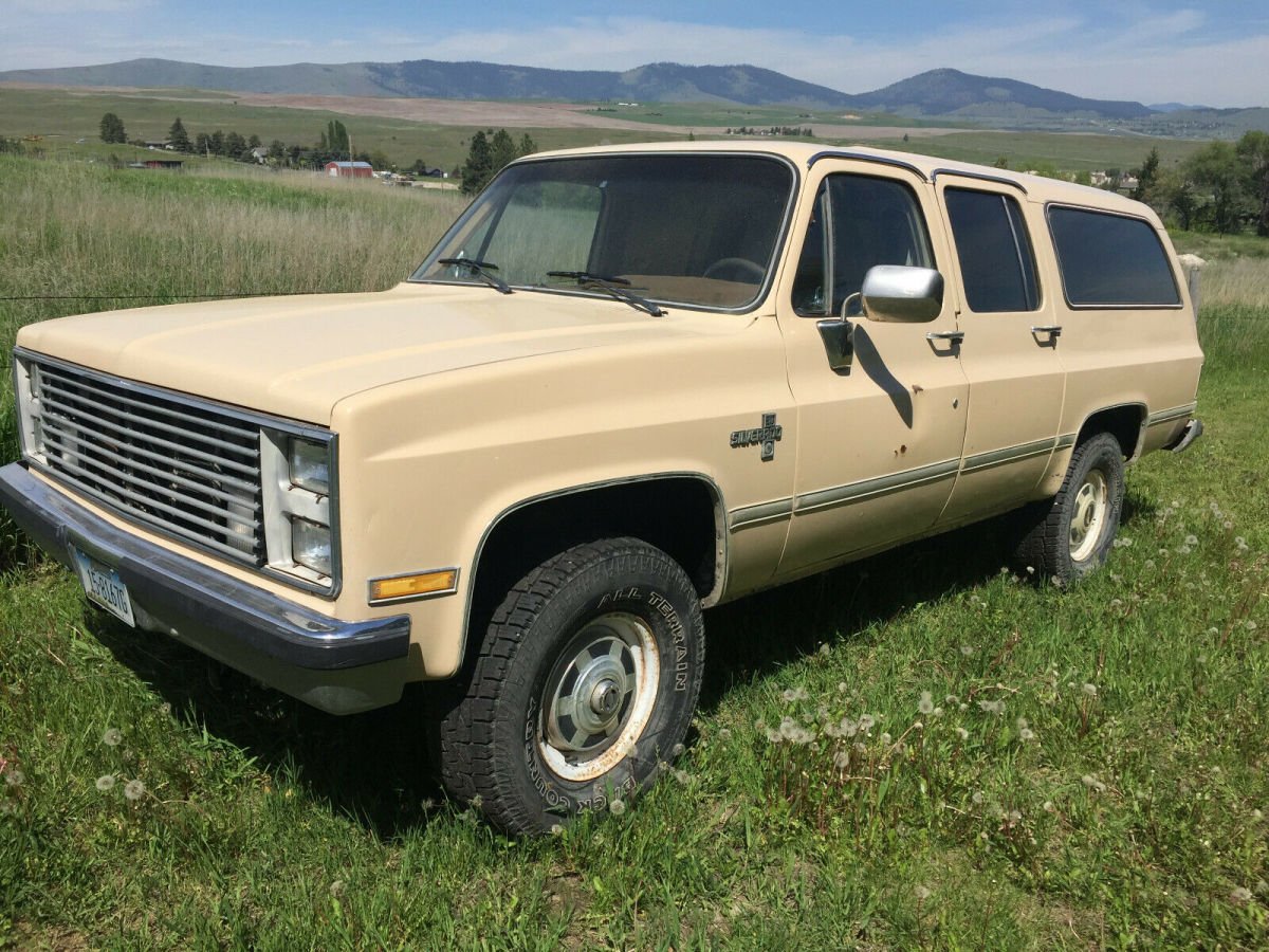 1985 Tan Chevrolet Suburban SUV